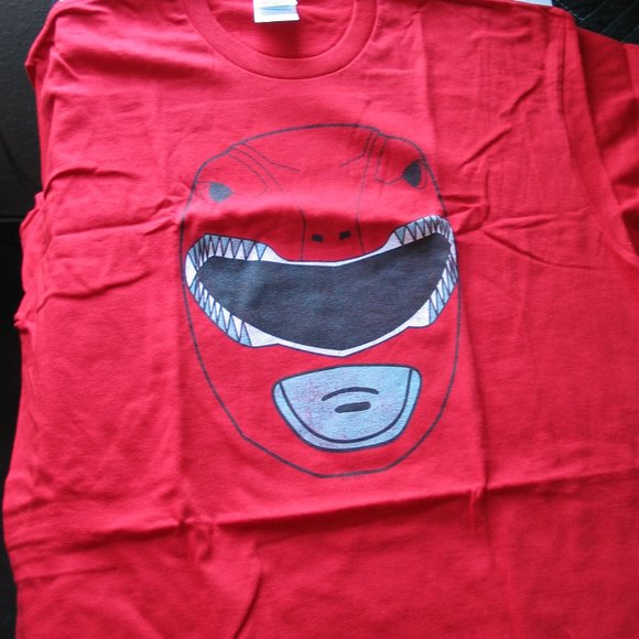 Adult Medium Power Rangers/Red Ranger T-Shirt NEW - Picture 2 of 6